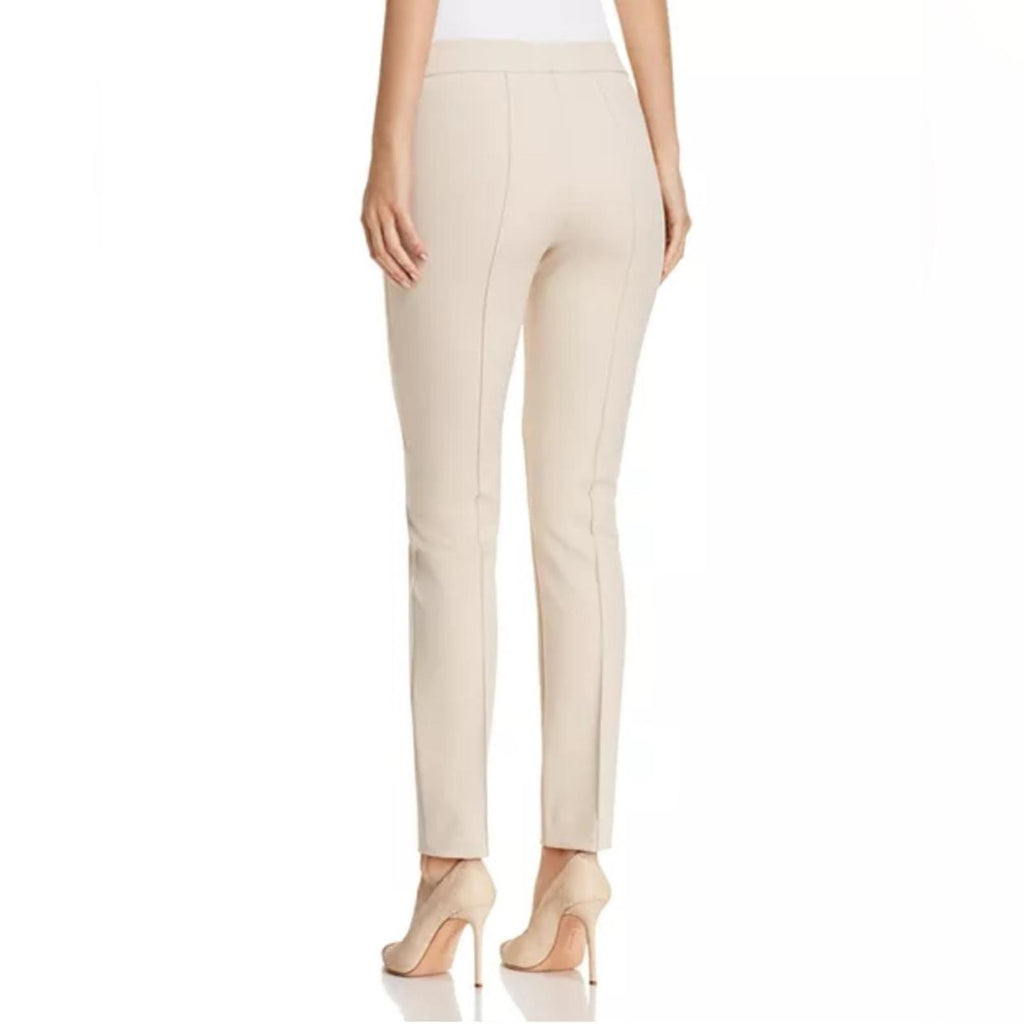 Lafayette 148 New York Acclaimed Stretch Gramercy Pants in Sand, NEW, Size 16