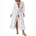 NEW Melissa Odabash Avery Cotton Kaftan Swim Cover-Up in White, Size M New w/Tag