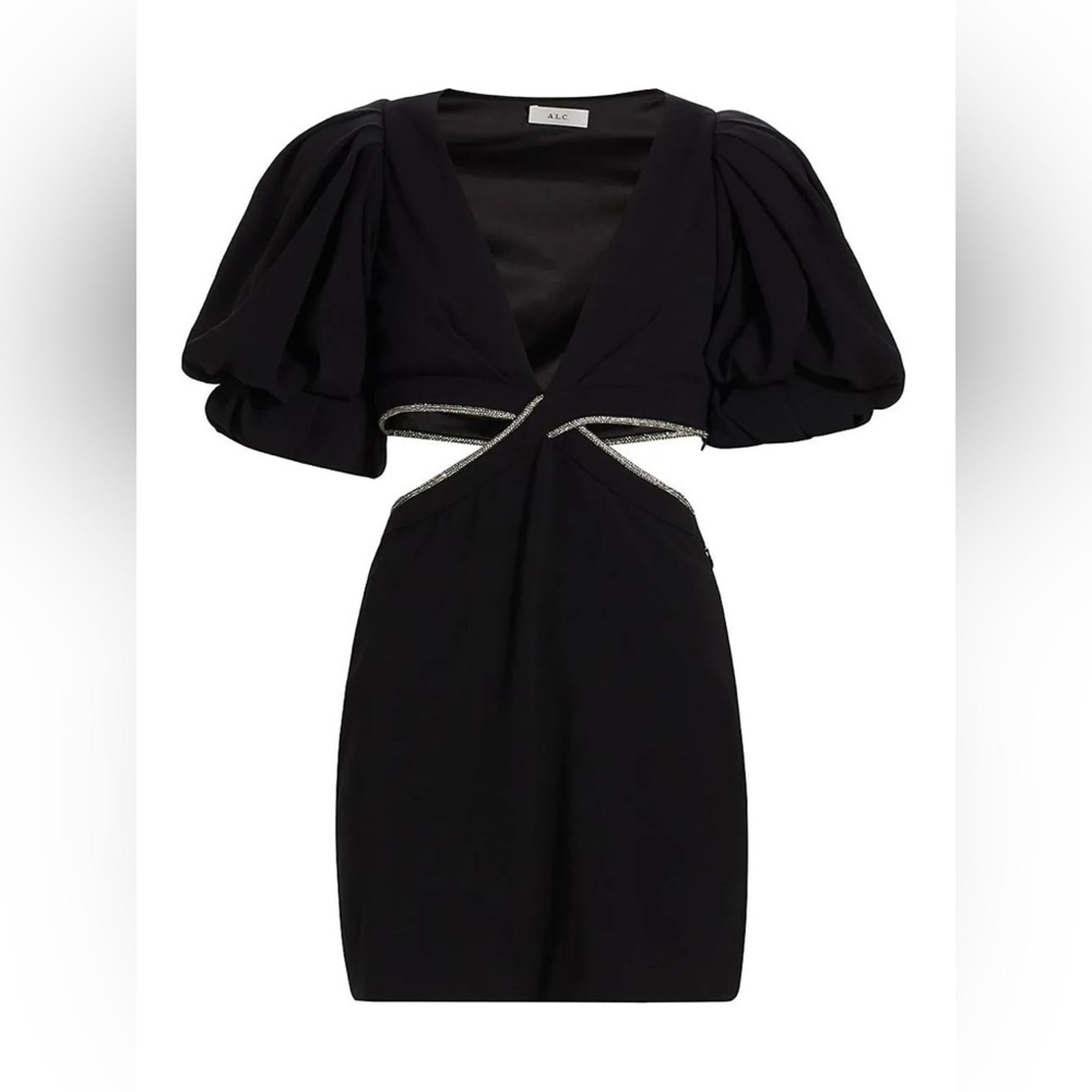 A.L.C. Revolve* Hazel Mini Cut-Out Dress in Black, Size 0 EXCELLENT! Retail $595