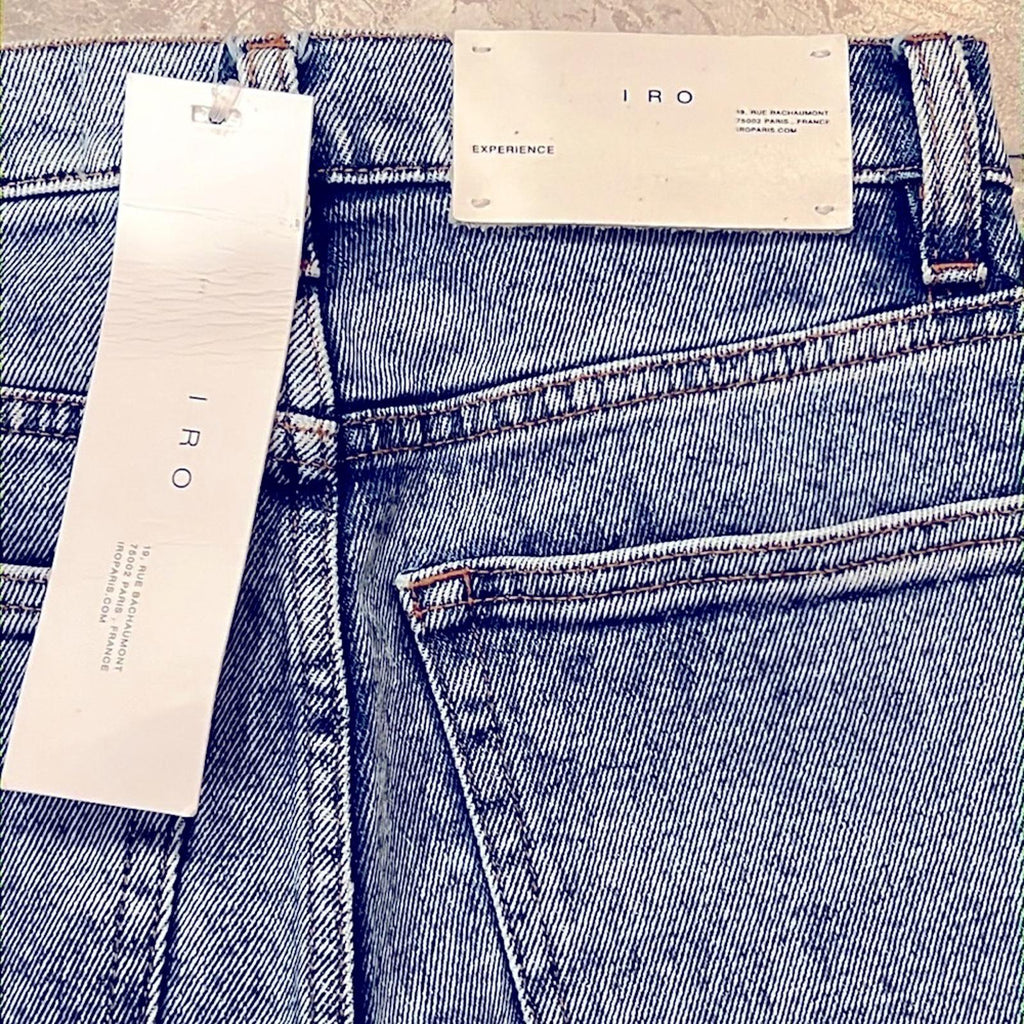 IRO Oilie High-Rise Skinny Jeans in Light Denim Acid Wash Size 24 New w/Tag $380