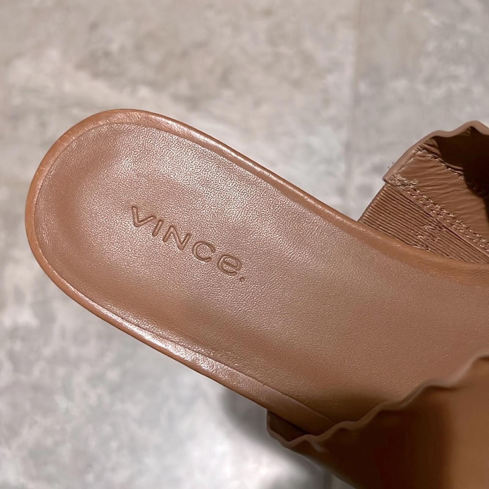 Vince Zofi Mafalda Square Toe Slip On Sandals, EXCELLENT, Size 8