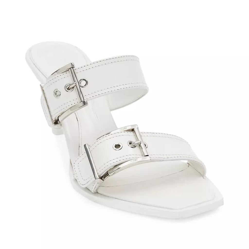 Alexander McQueen New Ivory/ Silver Size 37C New in Box Retail $1,090