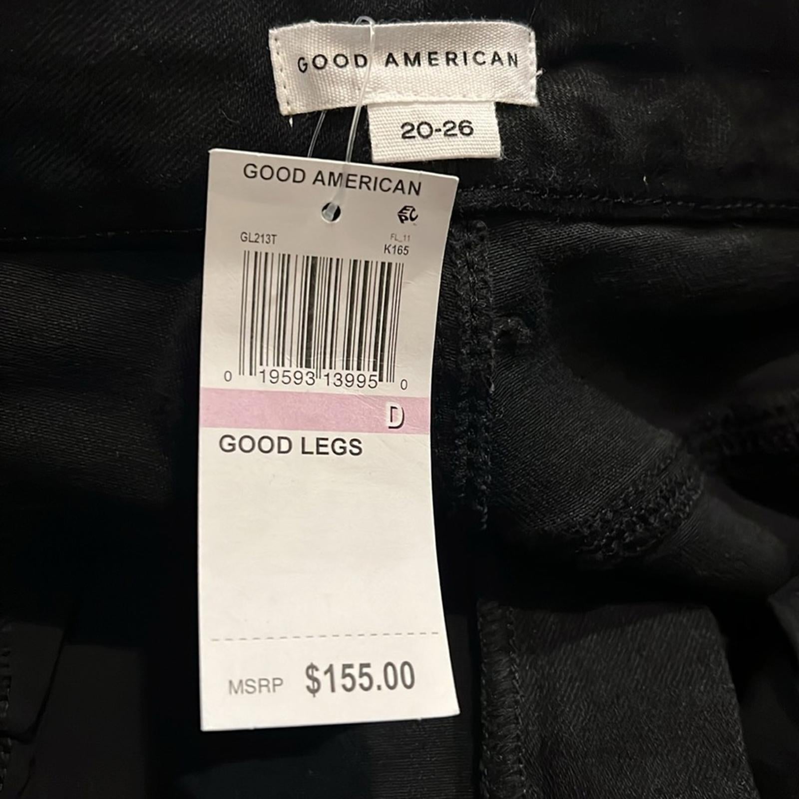 NWT Good American x Calik Denim Always Fit Good Legs Skinny Jeans, Size 20-26