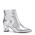 Kurt Geiger Burlington Block Heel Ankle Booties, Silver Size EU 37, New w/o Box