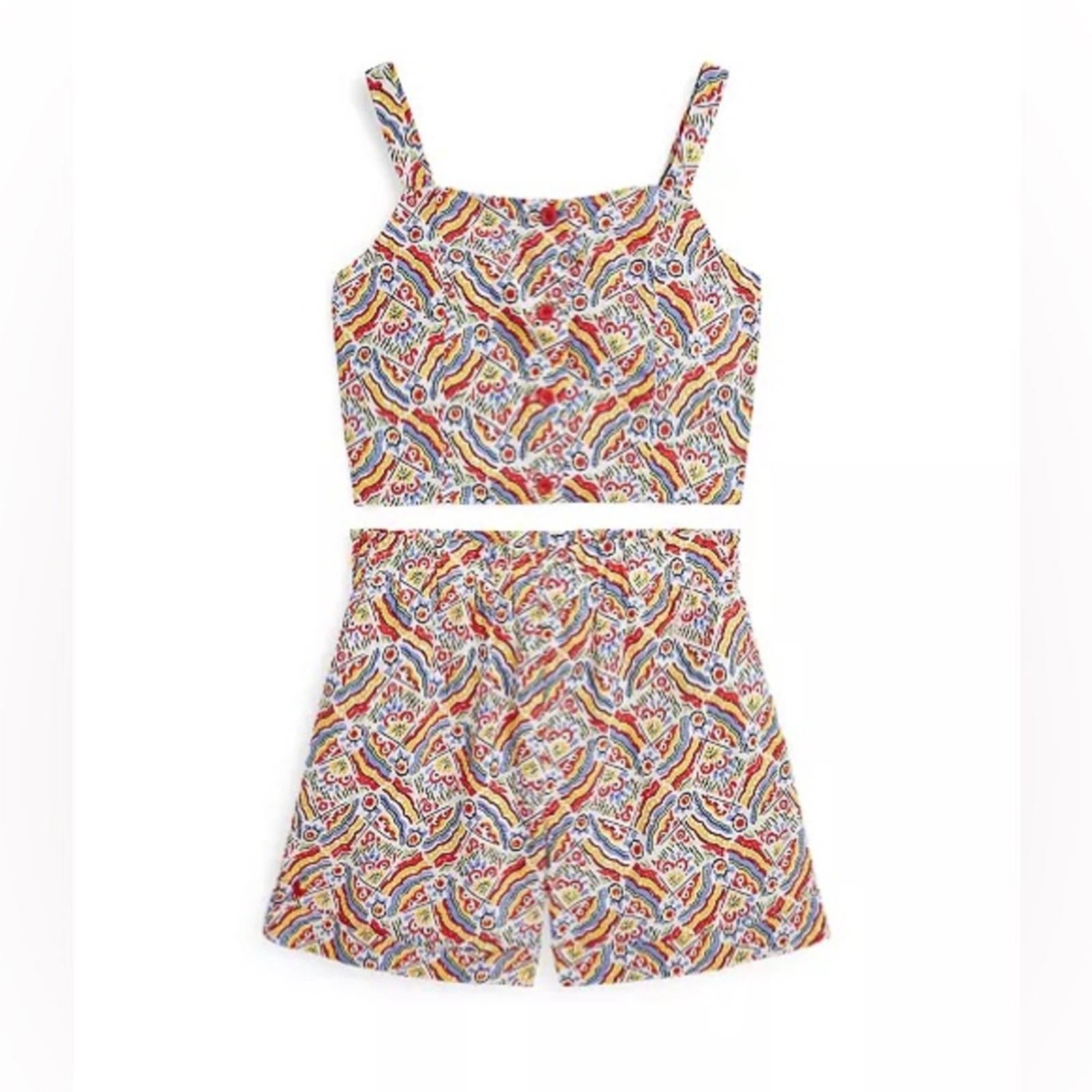 Polo Ralph Lauren Girls' Riviera-Print Top & Short Set, Size 12, NWT