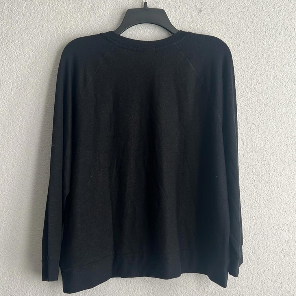 Beyond Yoga Plus Raglan Sleeve Bopo Pullover in Black, NWT, Size 1X