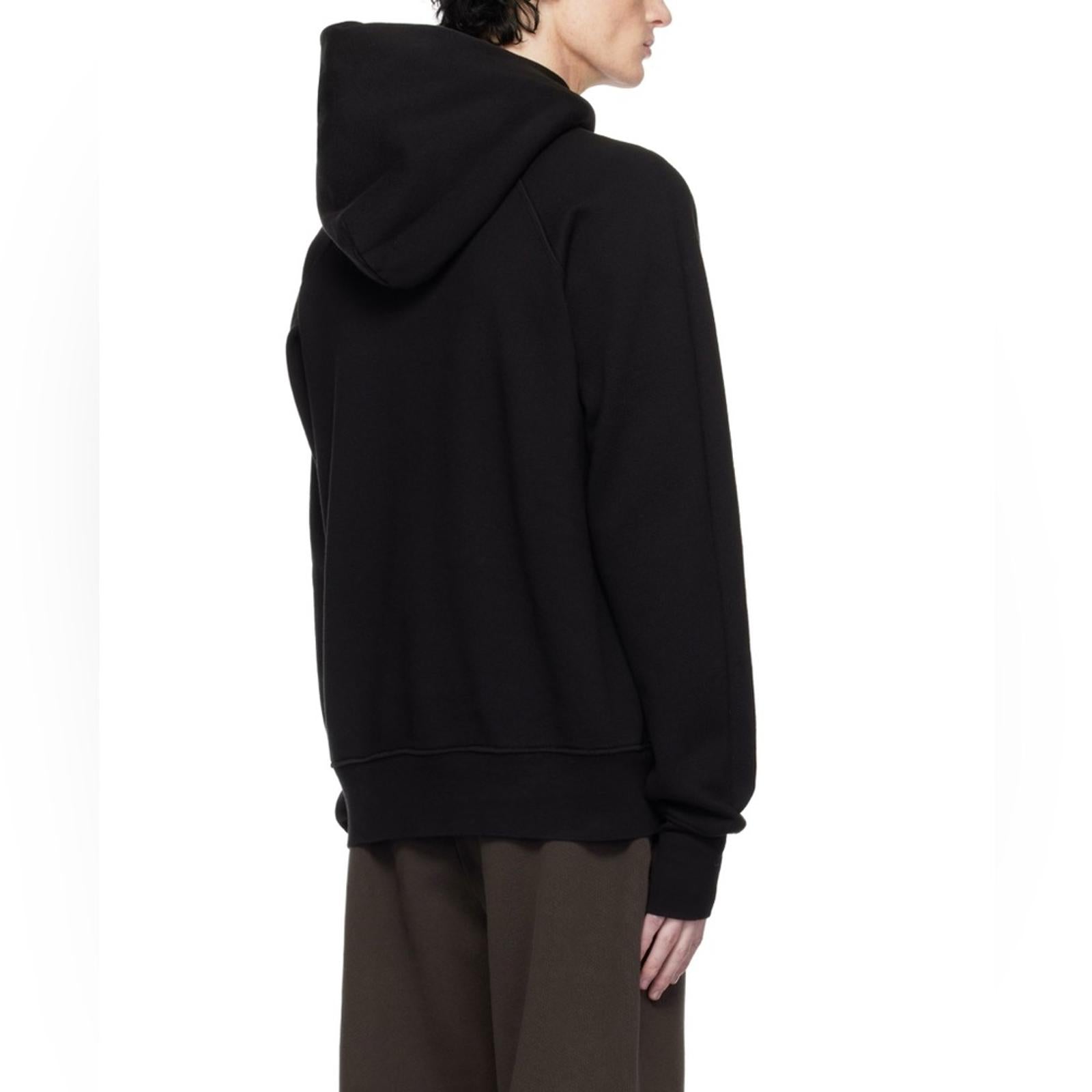 LES TIEN Black Heavyweight Raglan Hoodie, Size XXL EXCELLENT! Retail $220