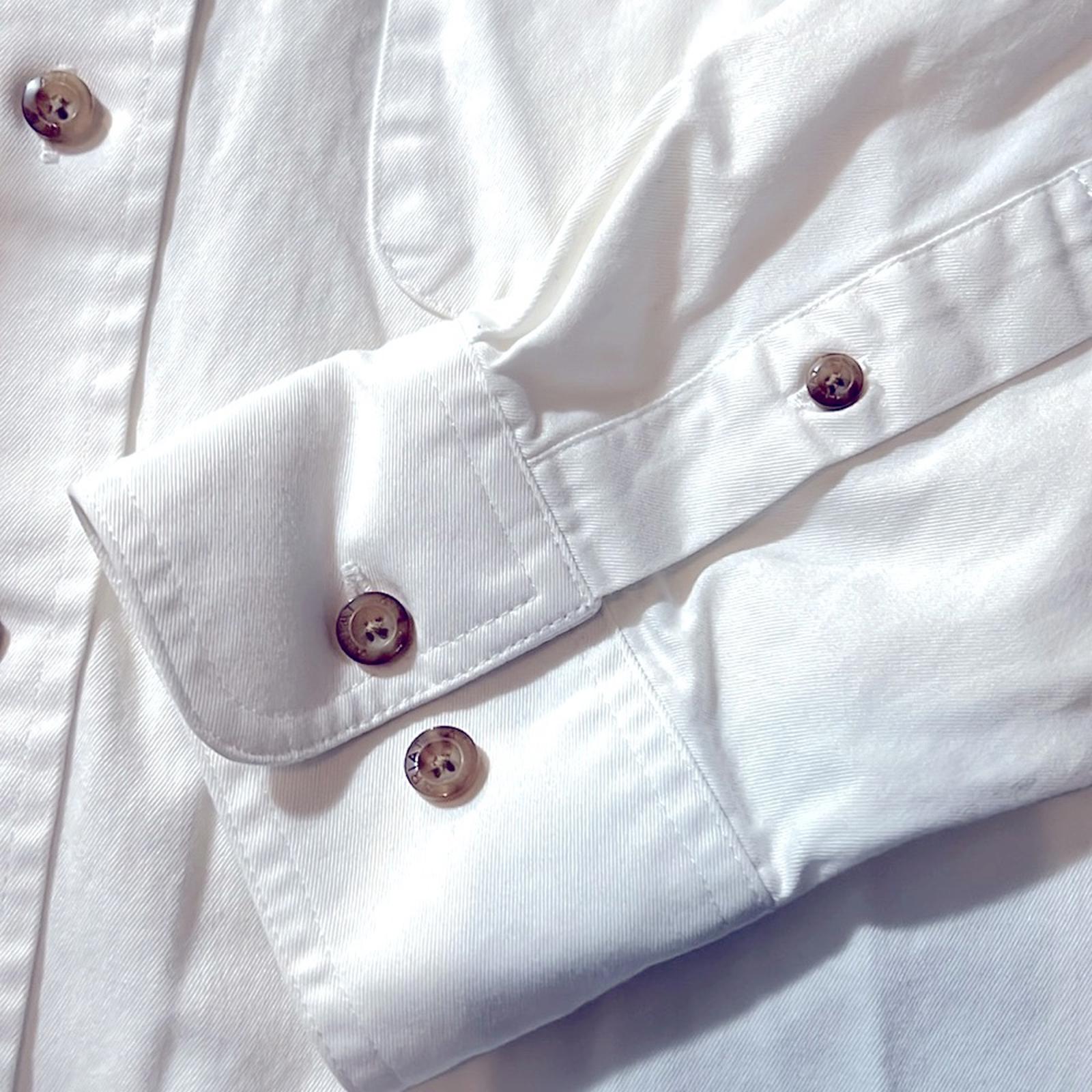Ariat Solid Twill Classic Fit Shirt in White, Size S