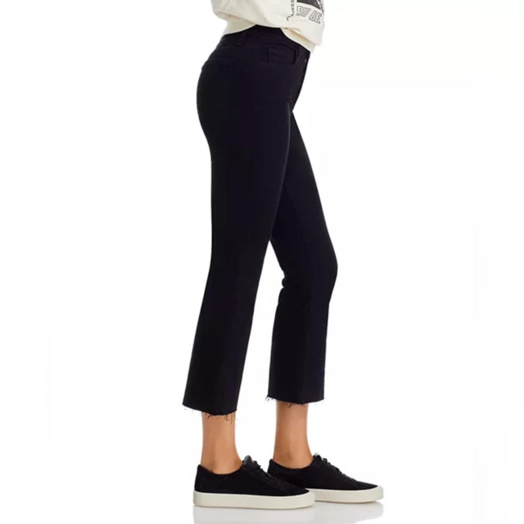 L’Agence Kendra High Rise Crop Flare Jeans in Black, Size 28 NWT Online for $275