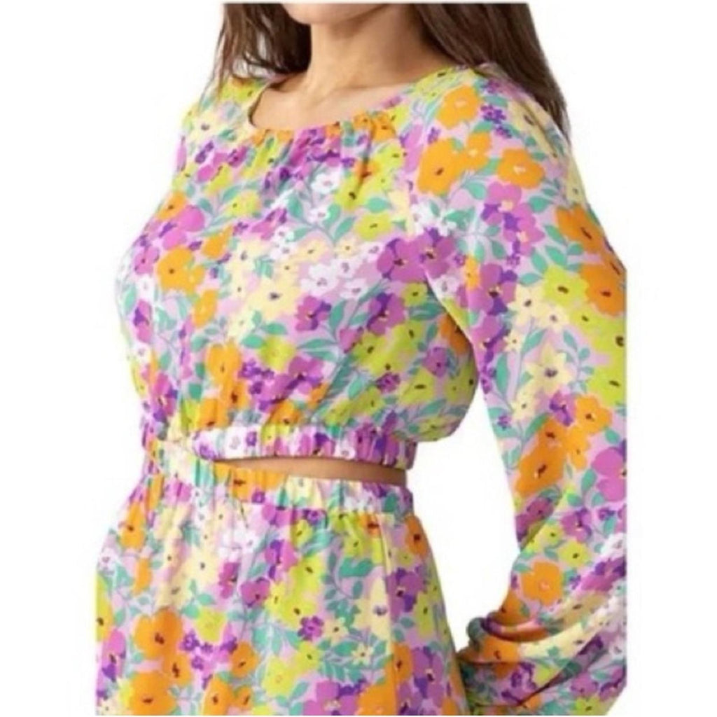 Sanctuary Blouson Sleeve Floral Cut-Out Dress, NWT, Size S, Retail $129