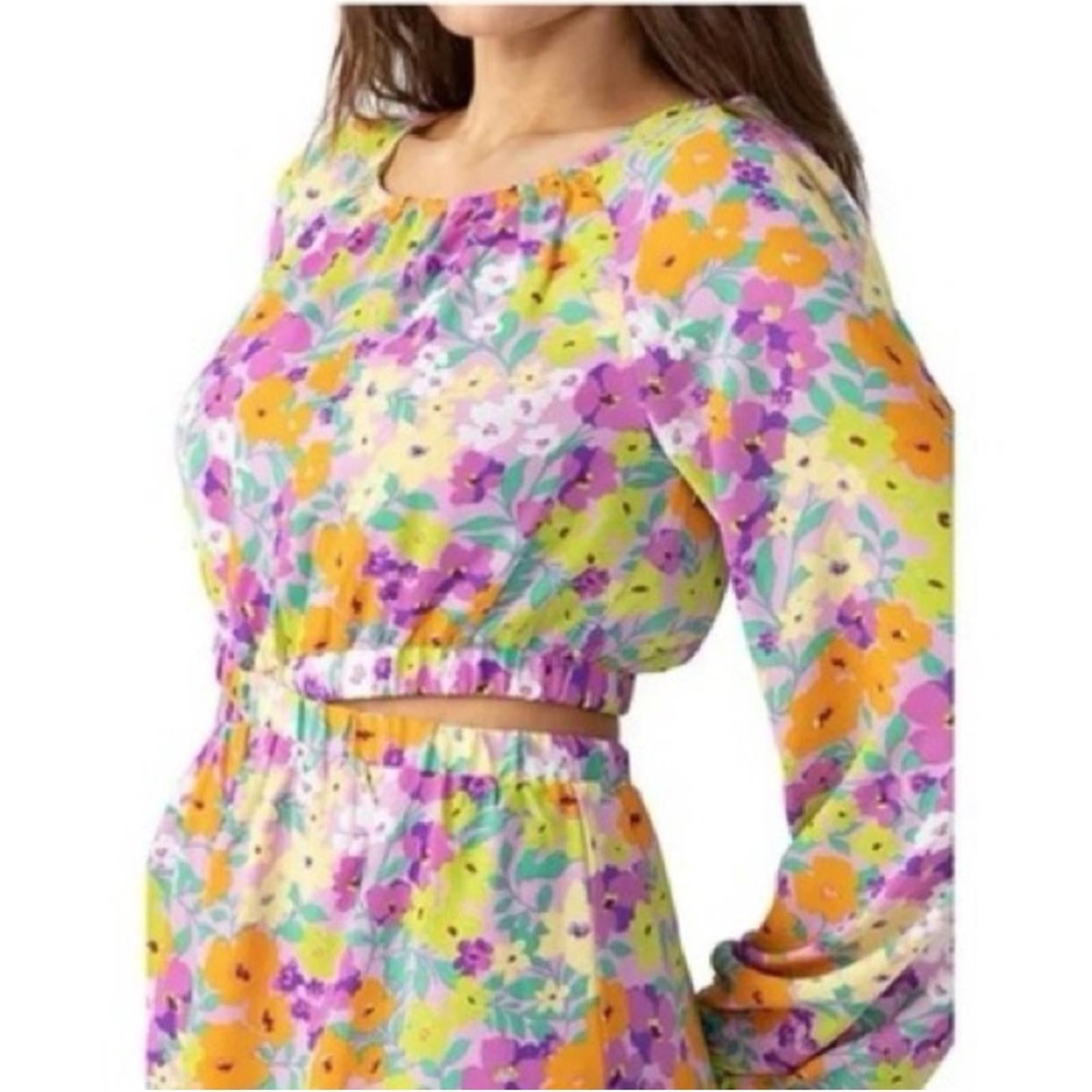 Sanctuary Blouson Sleeve Floral Cut-Out Dress, NWT, Size S, Retail $129