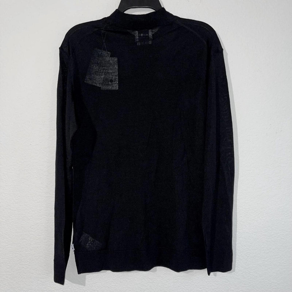 NN07 Harry Mock Neck Sweater in Black, Size S NEW w/Tag $185