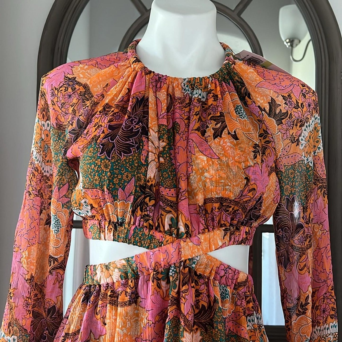 A.L.C. Izzy Silk Fit &Flare Cutout Dress, Size 4 New w/Tag Retail $695 SOLD OUT!