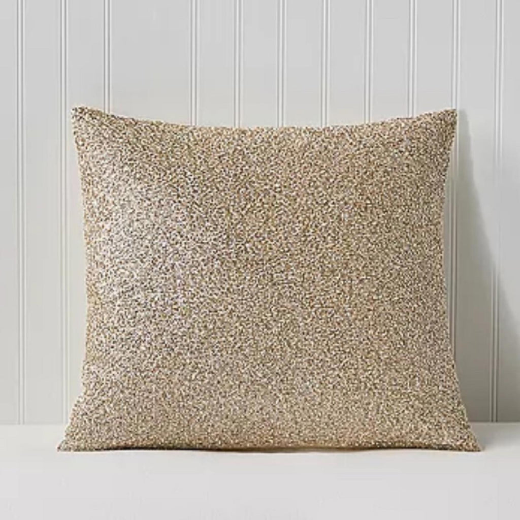 Hudson Park Collection Animale Stripe Beaded Decorative Pillow 18"X18" NWT $230