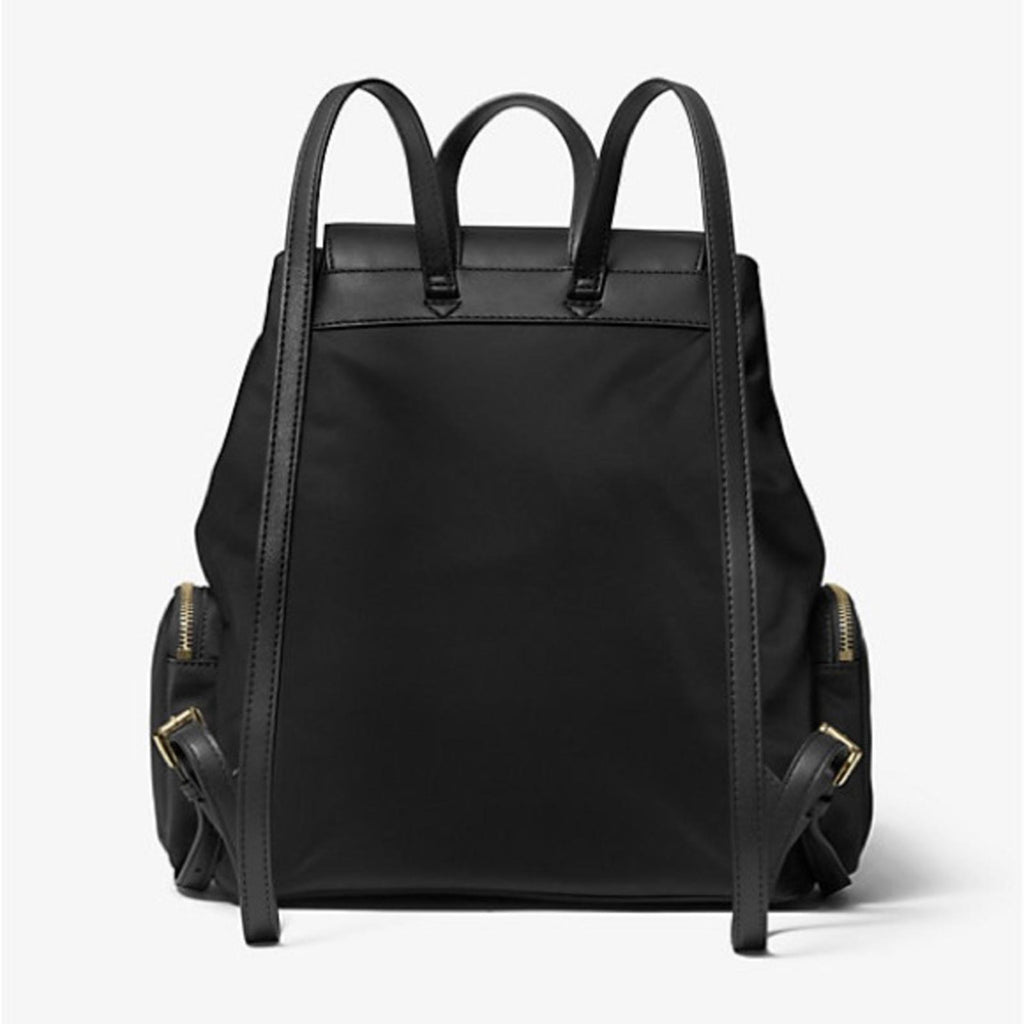 Michael Kors Abbey Large Nylon Backpack, Black New w/Tag Retail $398
