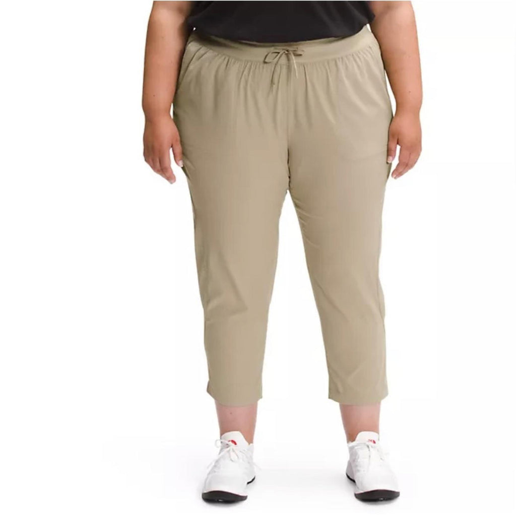 NWT The North Face Women's Aphrodite Capri Pants, Twill Beige, Plus Size 3X