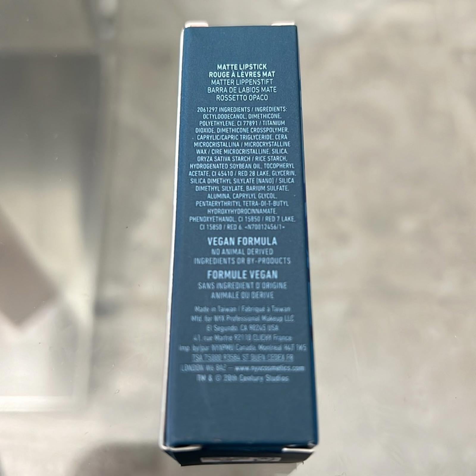NYX Professional Makeup Matte Lipstick, Avatar 2 in Pink New in Box (Limited)