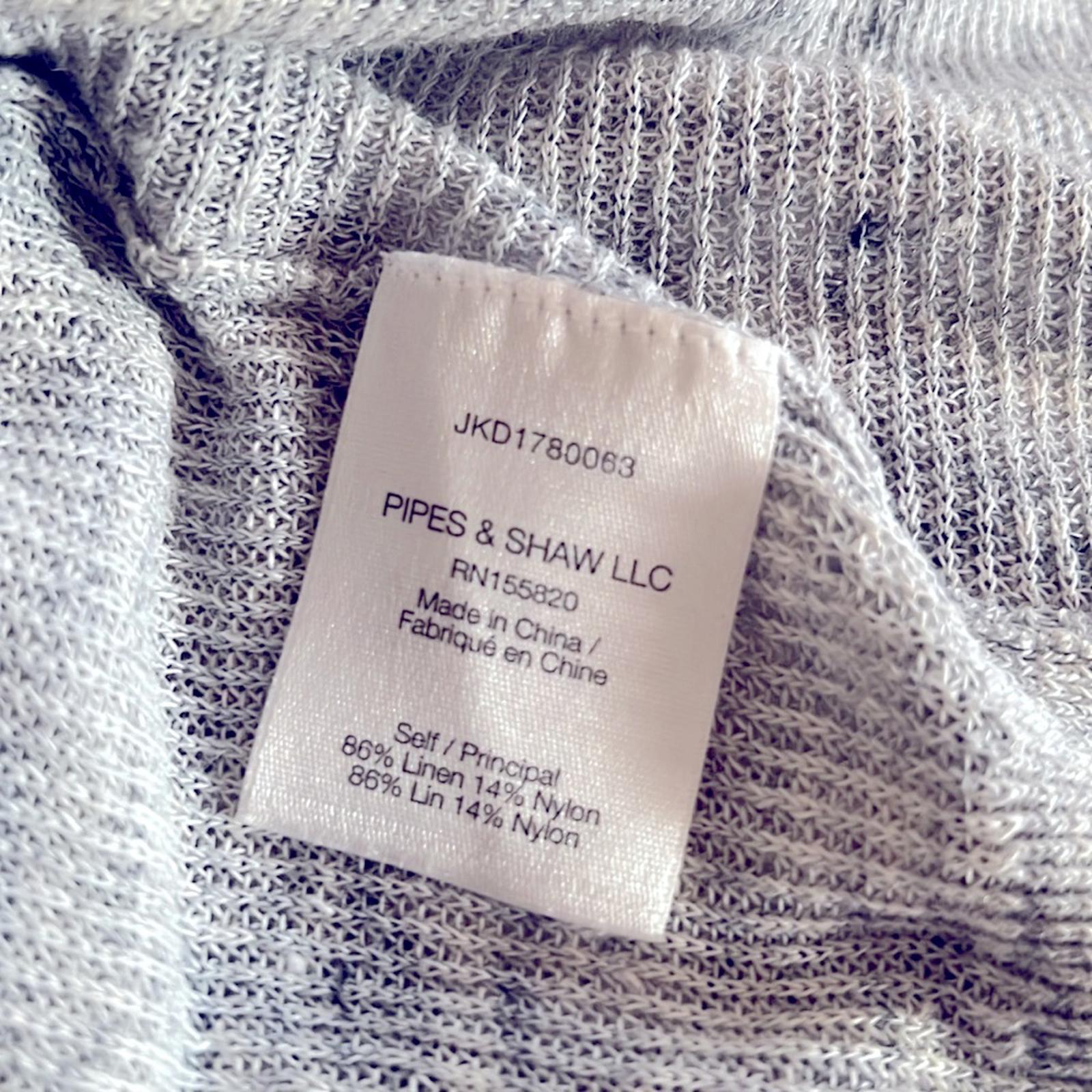 Veronica Beard Kellen Crewneck Cap-Sleeve Knit Twist Front Sweater, Size L $250