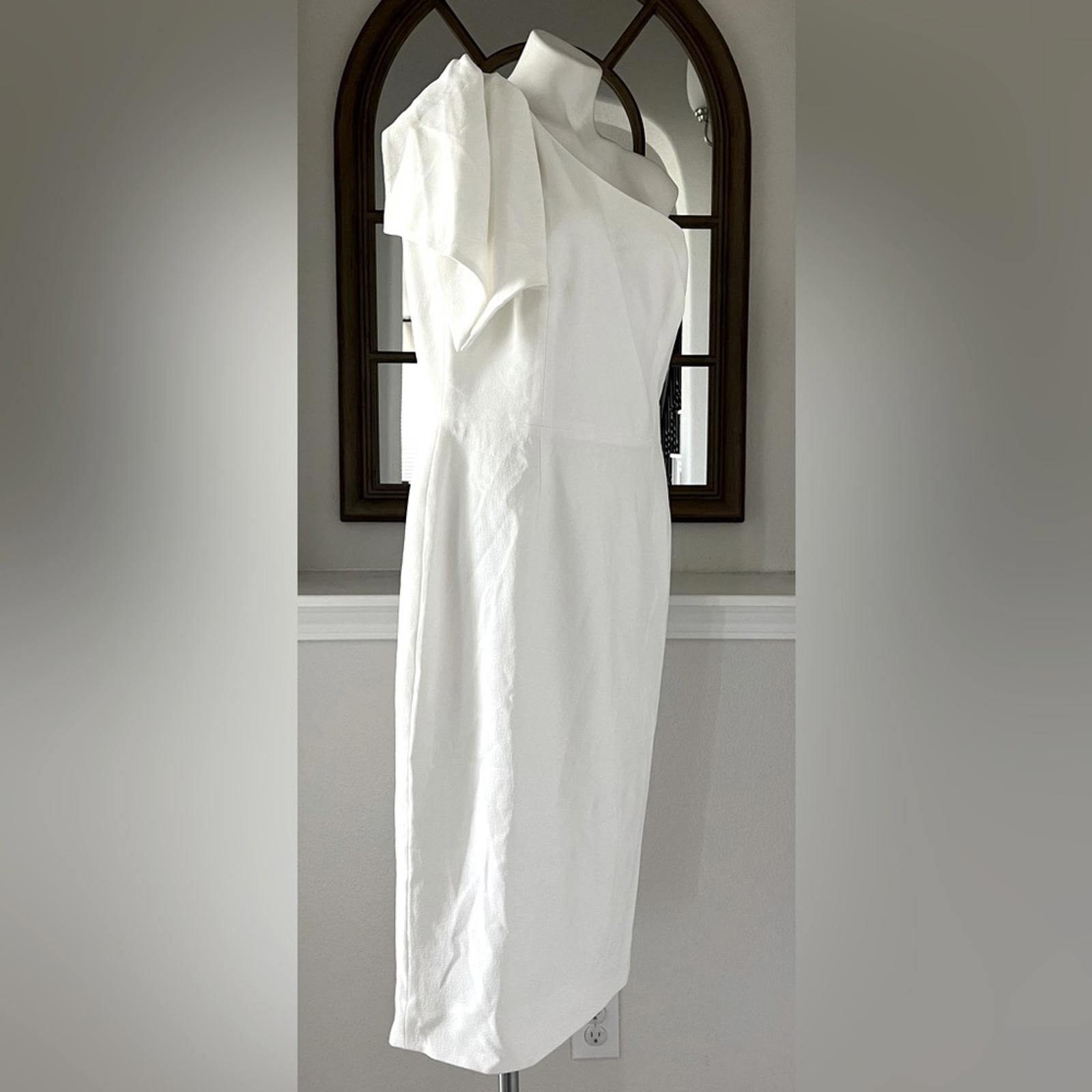Dress the Population Tiffany One Shoulder Dress in White, Size XXL New w/Tag