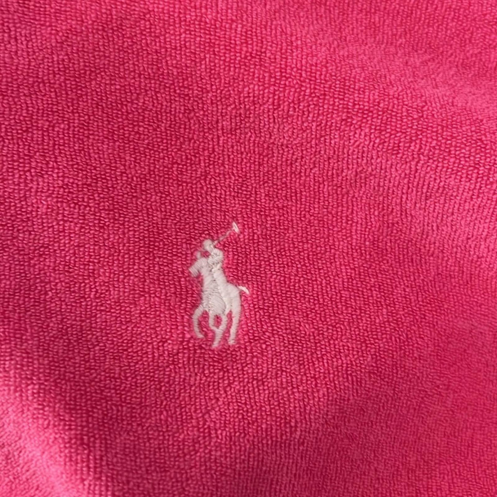 Ralph Lauren Girls' Terry Boxy Hoodie in Watch Hill Pink, Size L(12-14) NWT $65
