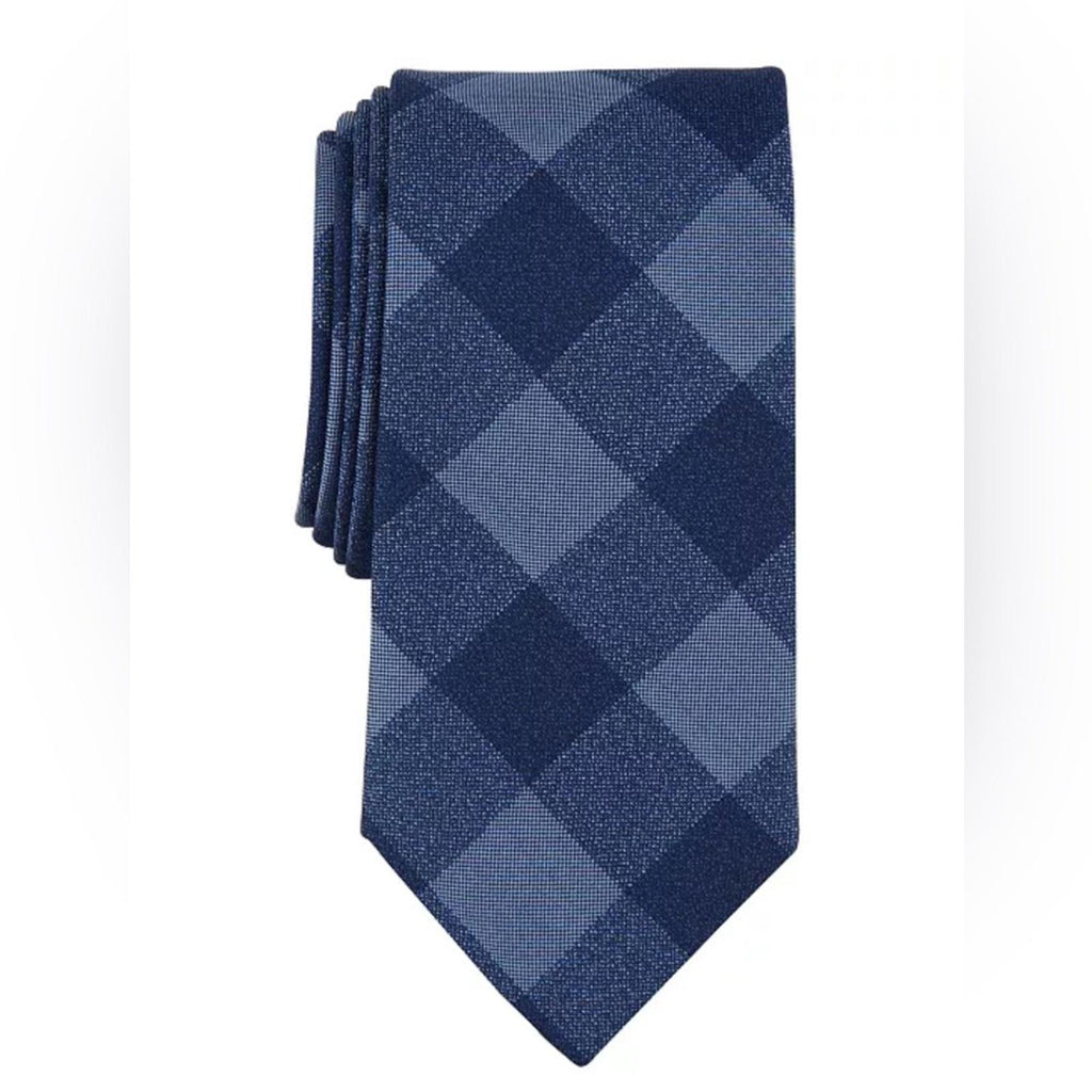 Michael Kors Men's Maysen Check Tie in Navy, New w/Tag $69.50