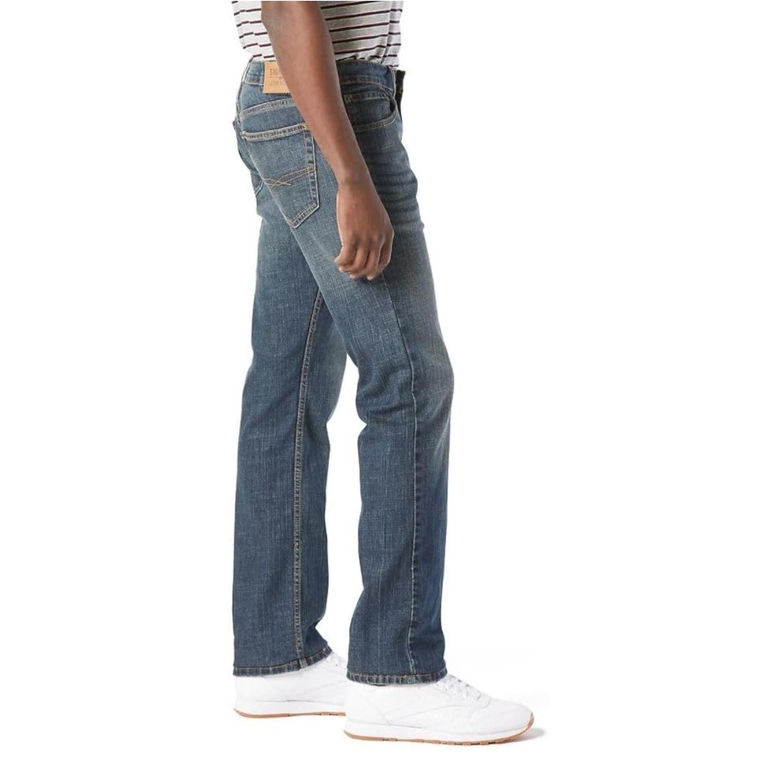Levi Strauss Signature Gold Men's Relaxed Fit Flex Jeans Size W46xL30 New w/Tag