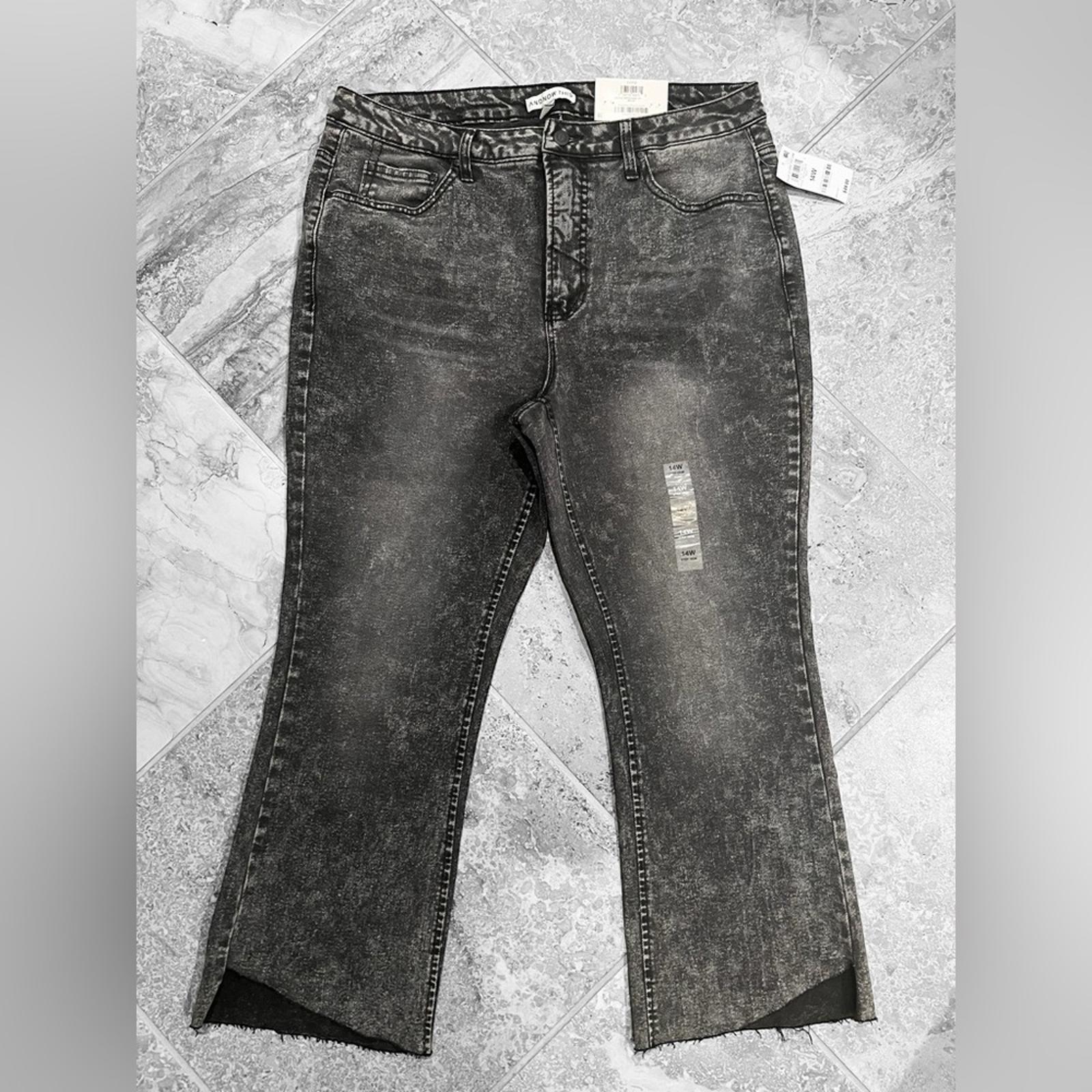 And Now This The Step Hem High Rise Cropped Jeans, Size 14W New w/Tag Retail $49