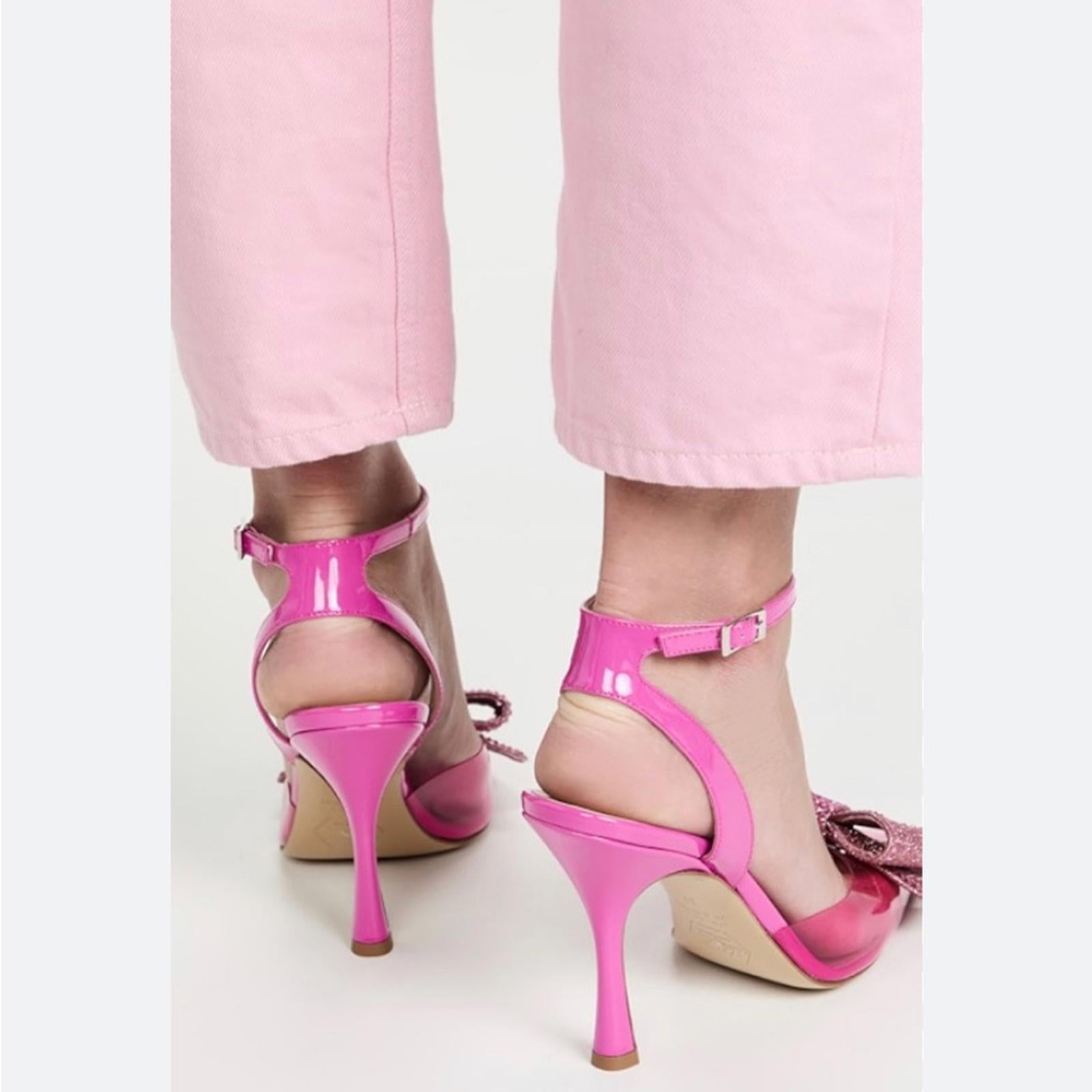 Nalebe Dimante Pumps in Pink, (Made in Italy) Size 39 New in Box Retail $730
