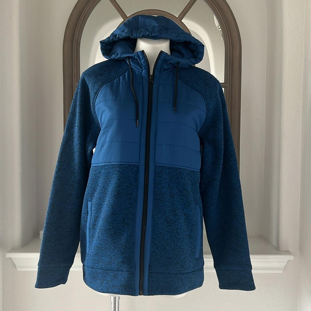 NEW Zella Hybrid Puffer Jacket in Blue, Men’s Size S New w/o Tag, Retail $129
