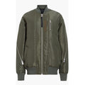 All Saints Scout Ruched Bomber Jacket in Khaki Green, Size L New w/Tag