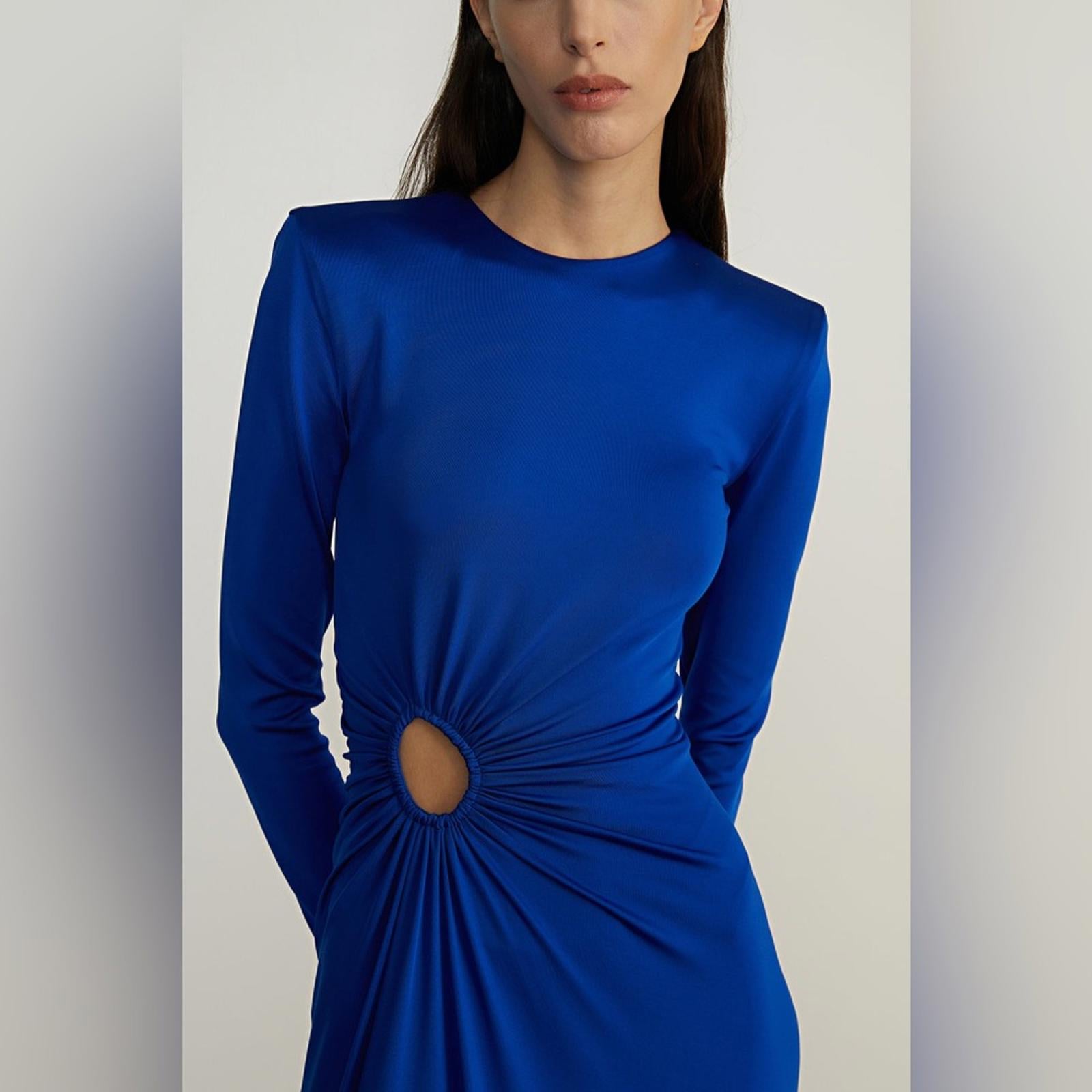 Et Ochs Katherine Gathered Column Cut-Out Gown Dress Size 8 New w/Tag $1,795