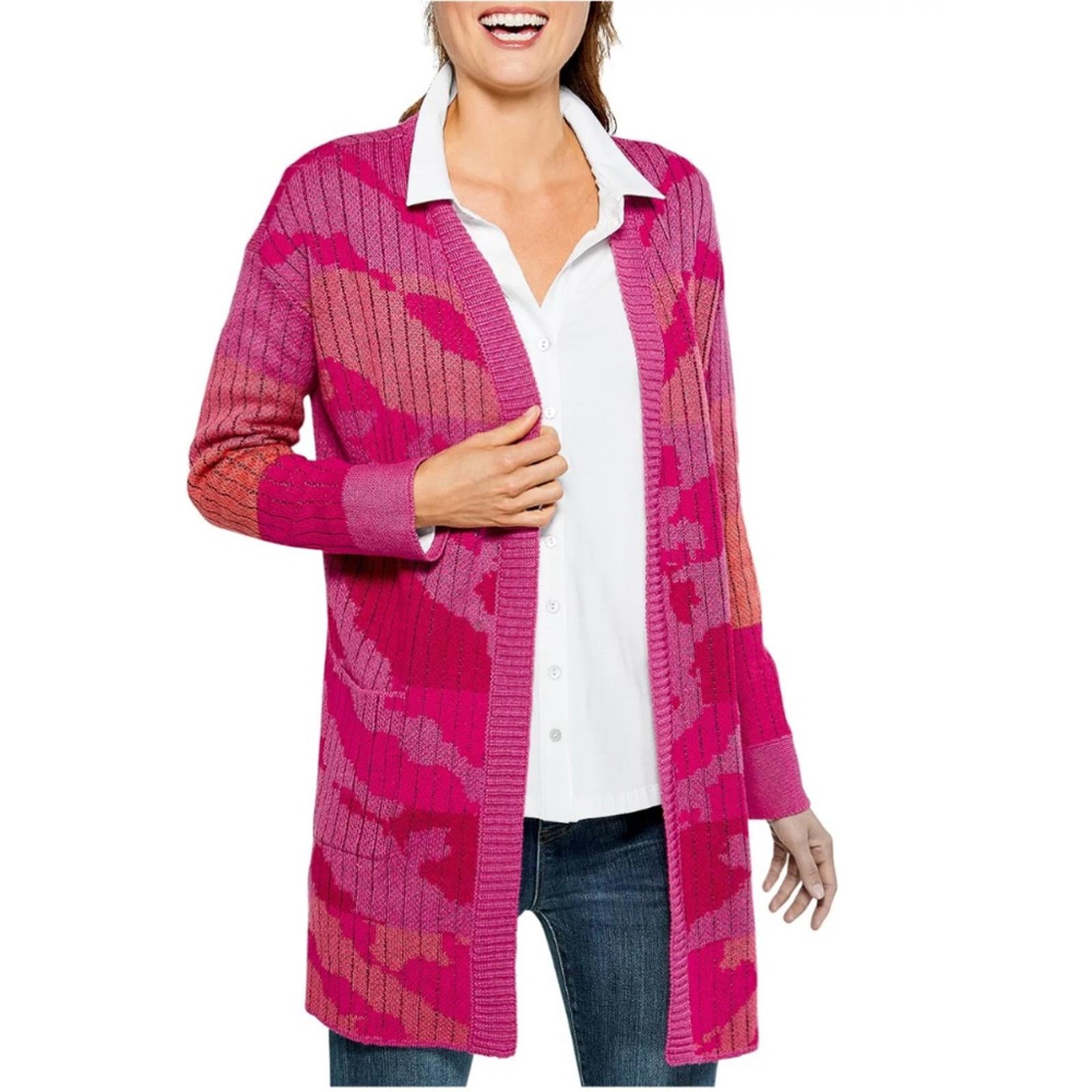 NIC+ZOE Sun Chaser Cardigan in Pink Multi, Size S, New w/Tag $168