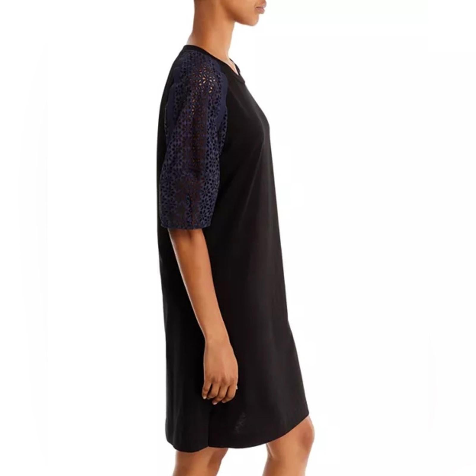 3.1 Phillip Lim Broderie Sleeve Dress in Black Midnight, NWT, Size S