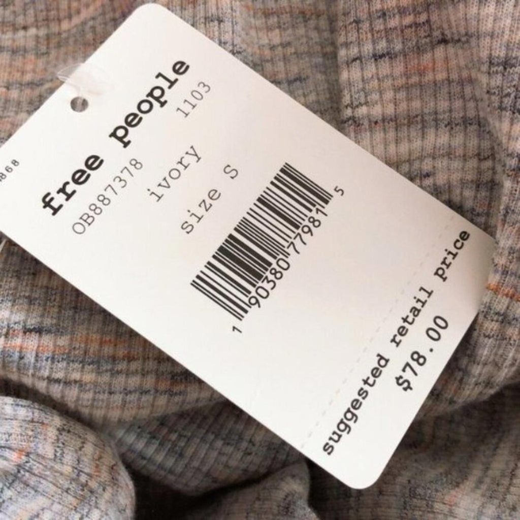 Free People Stone Cold Turtleneck Knit Top/Sweater w/Split Back Size S New w/Tag