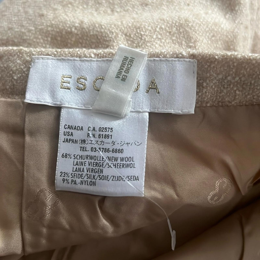 ESCADA Wool-Silk Blend Pencil Skirt, Size EU 40 EXCELLENT!