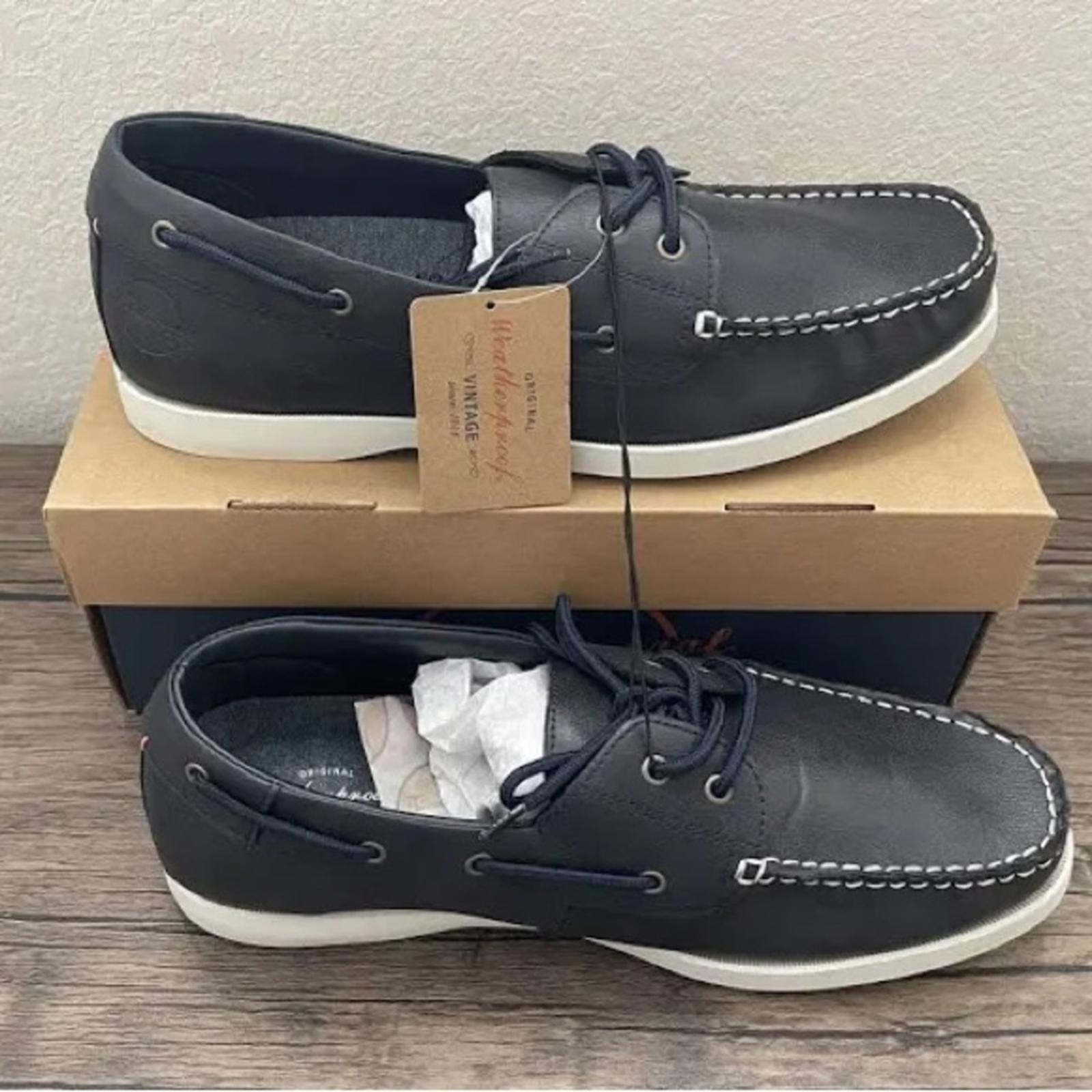 Weatherproof Vintage Men’s Benny Boat Shoes, Navy Size 11M New in Box Retail $75
