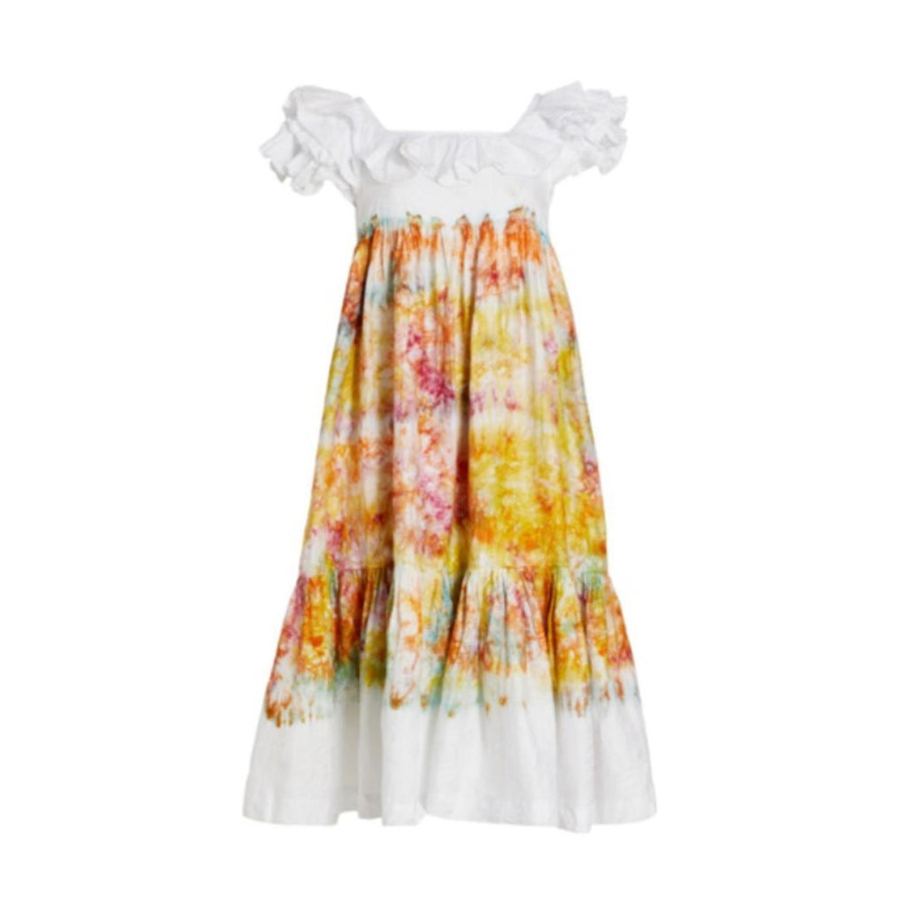 New BUSAYO Folake Midi Dress, White Multi Size M New w/Tag Retail $435 SOLD OUT!