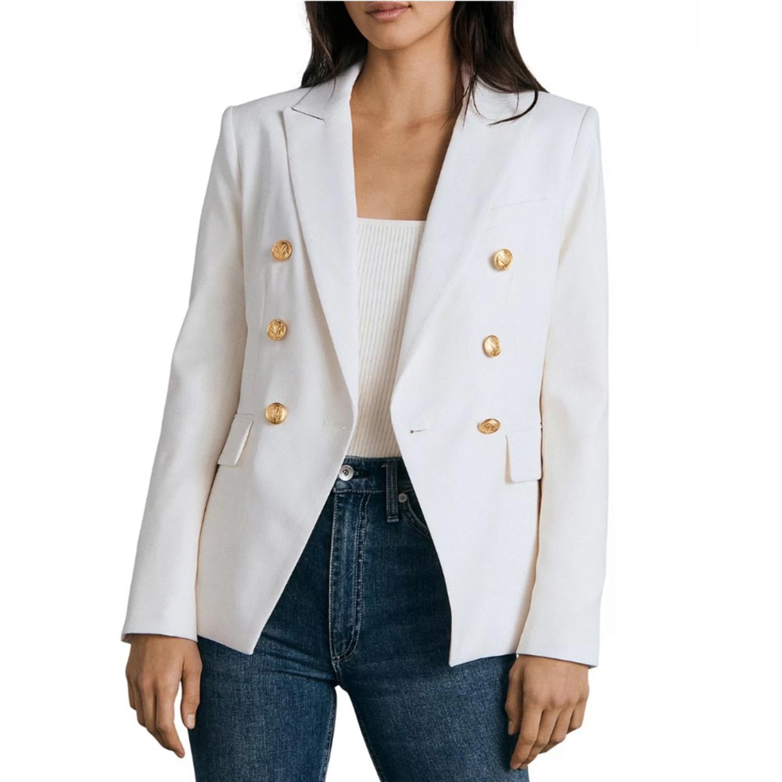 Rag & Bone Preston Wool Blazer in White, Size 0 New w/Tag Retail $650