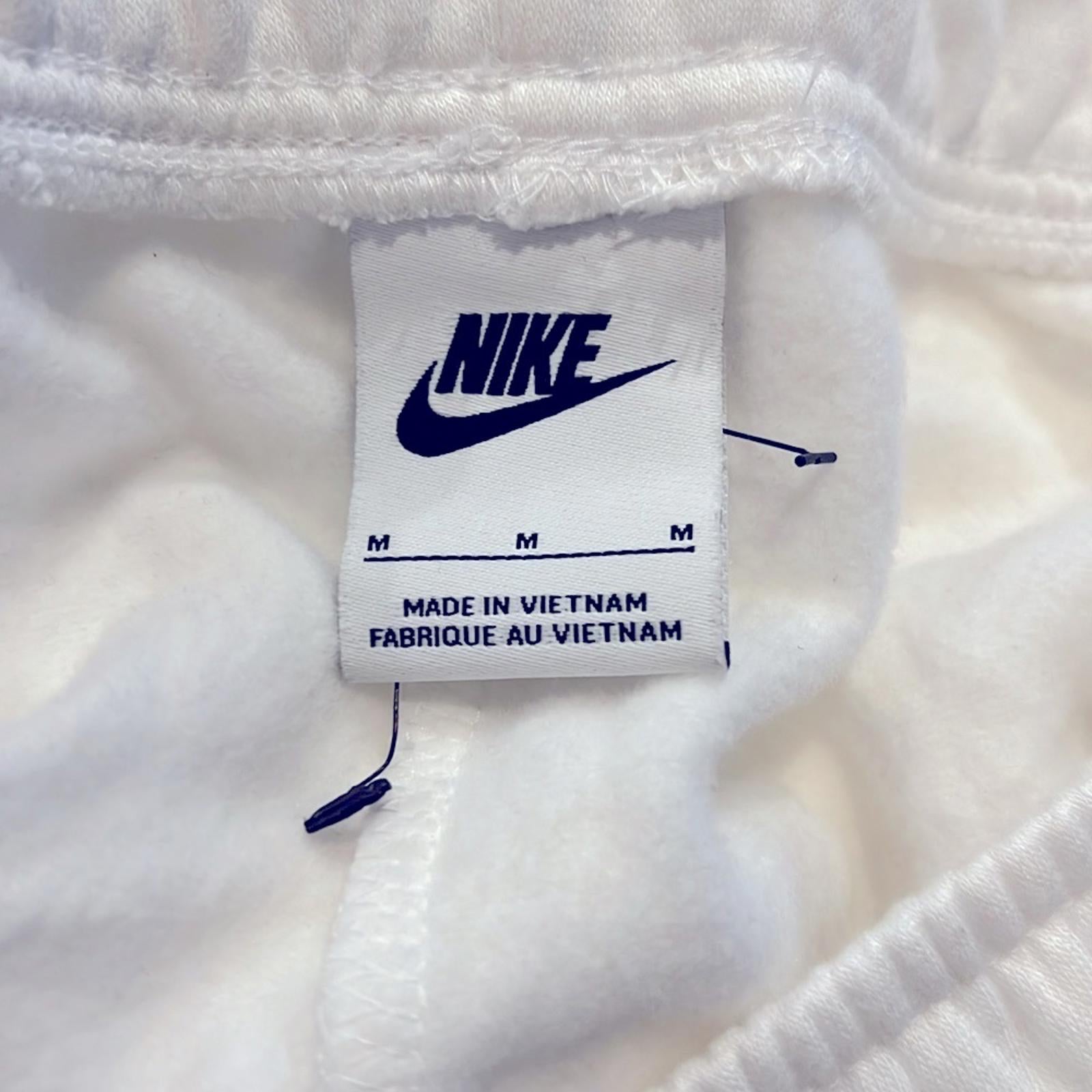 NEW Nike White Fleece Lined Jogger Pants, Size M New w/o Tag
