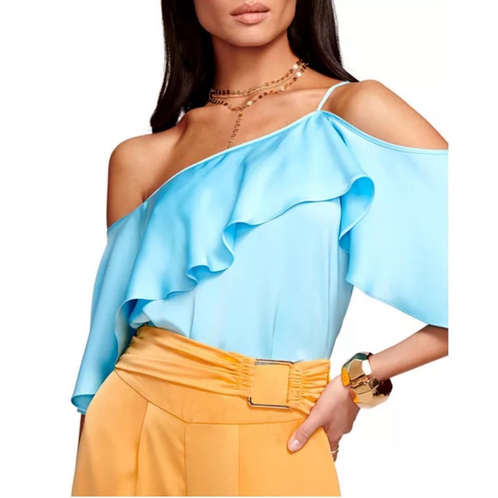 Ramy Brook Scarlett Top in Sky Blue, Size L NEW w/Tag $325