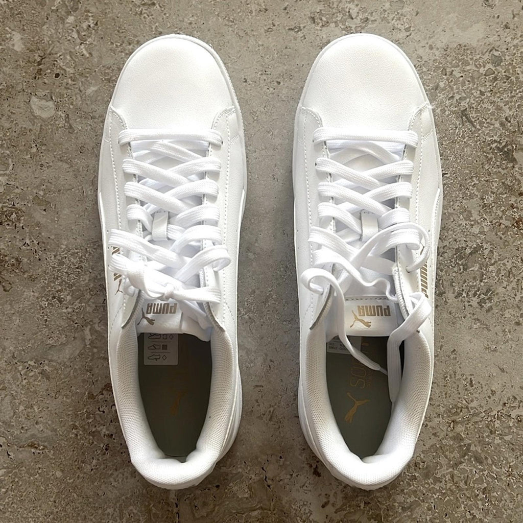Puma Leather Sneakers in White, Size 11, New w/o Box