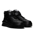 Versace Odissea Calf Leather High-Top Sneakers Black, Size 42 New+Dustbag $1,175