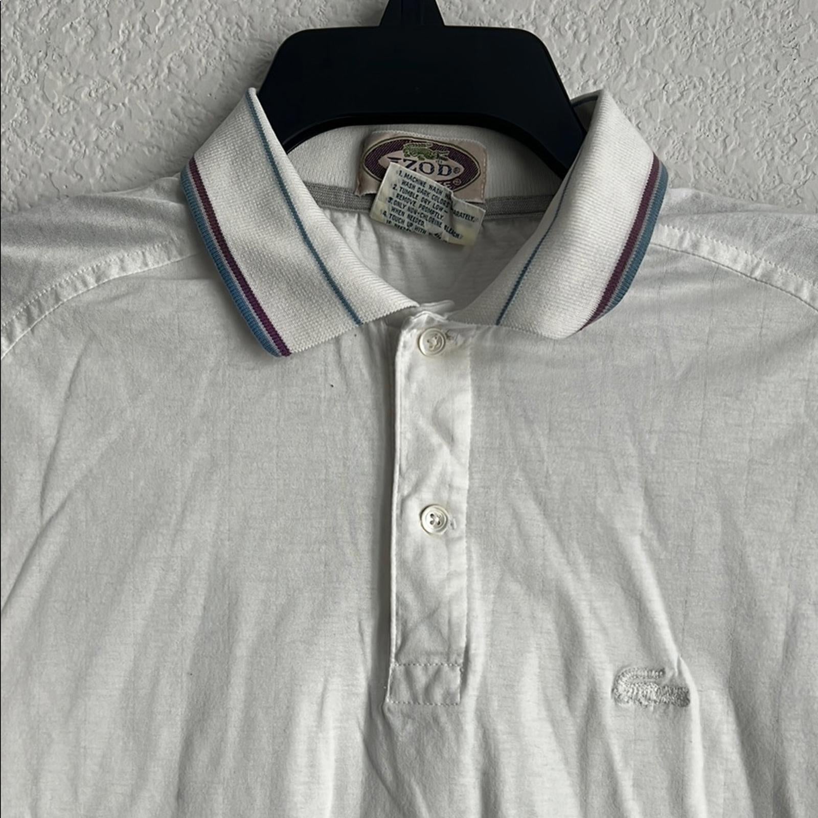 Lacoste x Izod Men’s Cotton Polo Shirt in White, Size L EXCELLENT!