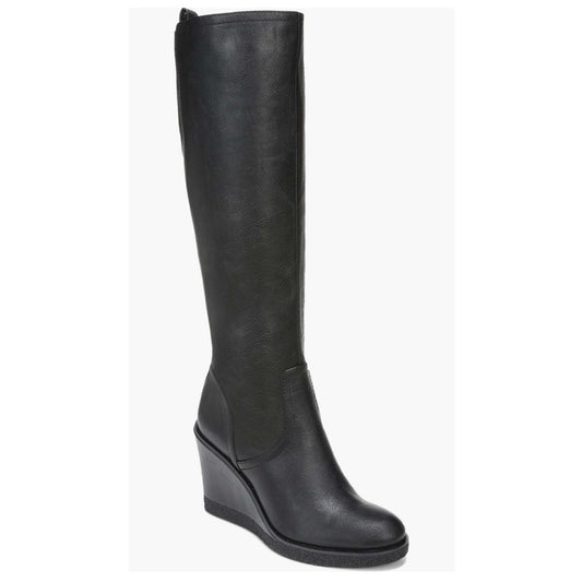 Zodiac Iggy Wedge Knee-High Boots in Black, Size 6.5 NEW w/o Box