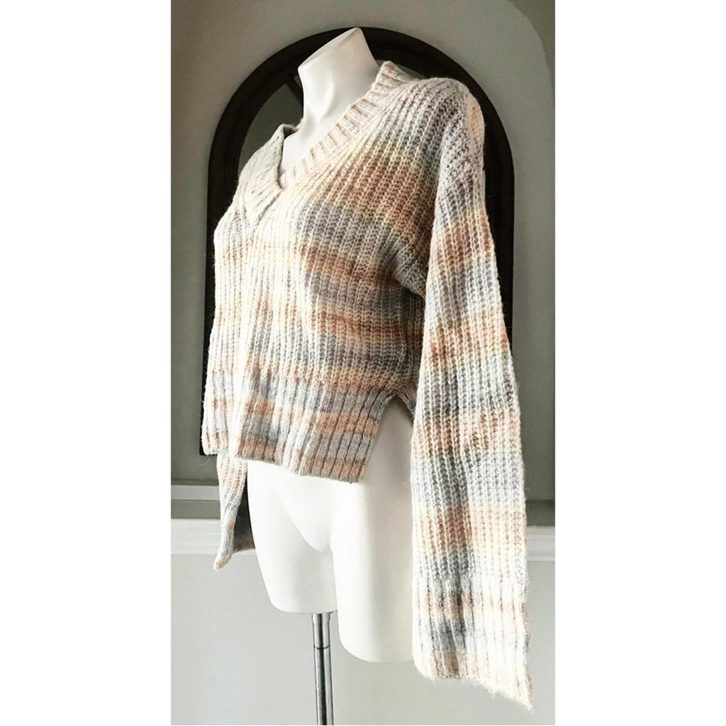 NEW Guess Neena Wool Blend Alpaca V-Neck Sweater, Size XS New w/Tag Retail $118