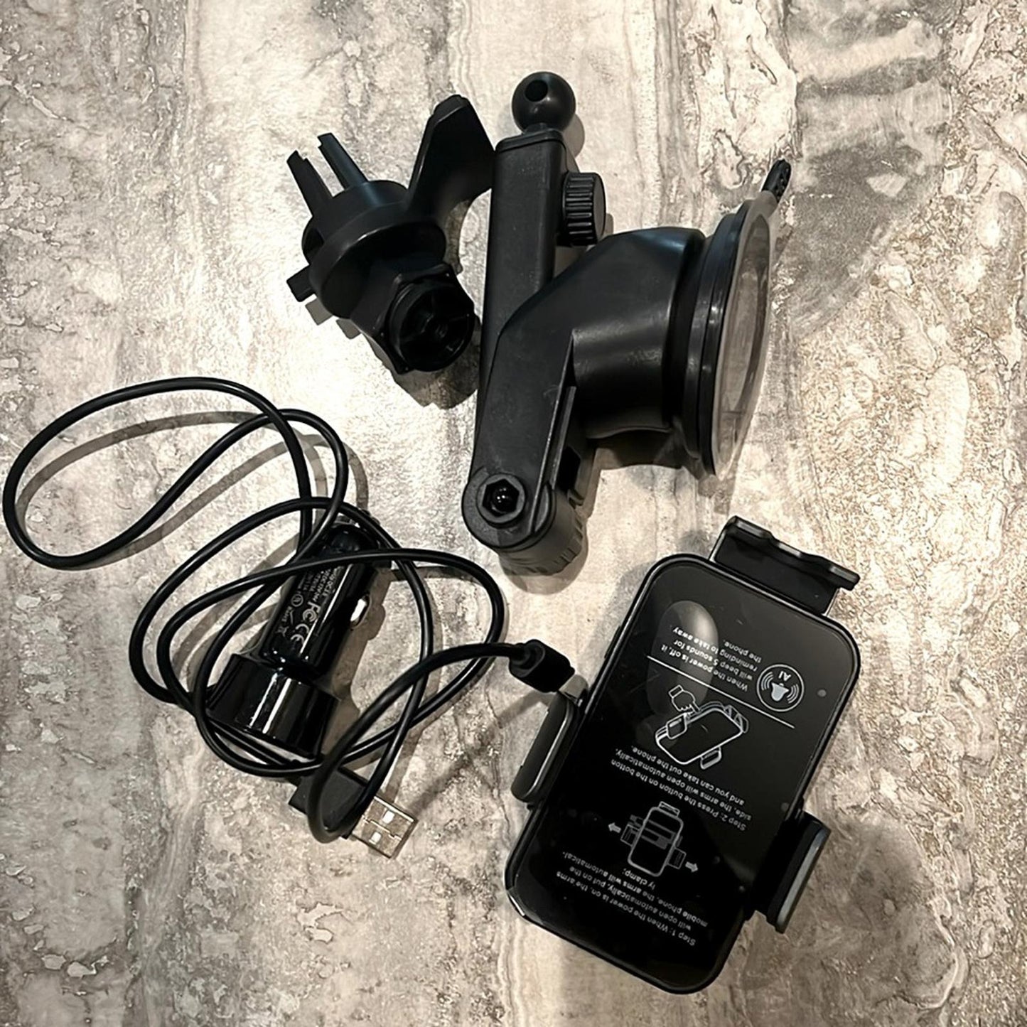 Bracketron PwrUp Qi Automatic Dash / Window / Vent Mount for Most Cell Phones