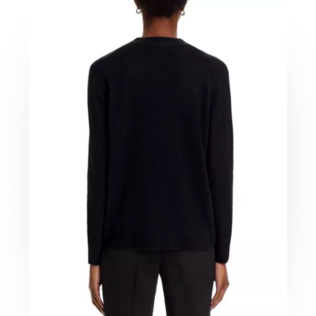 C by Bloomingdale’s Cashmere Grandfather Cardigan in Black, NWT, Size XS