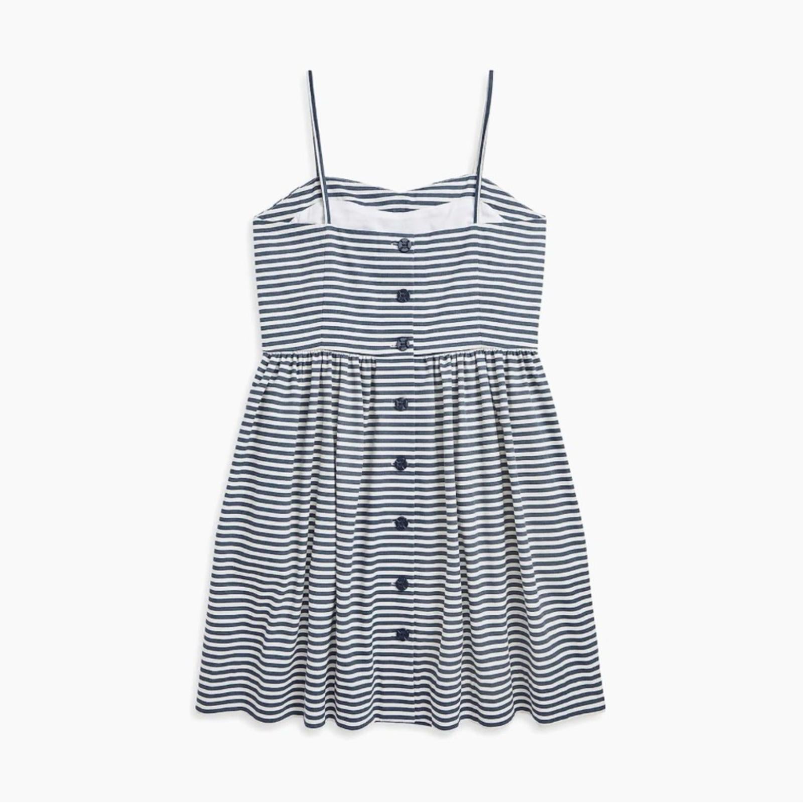 Polo Ralph Lauren Girl's Striped Cotton Sleeveless Dress in Blue, Size 10, NWT