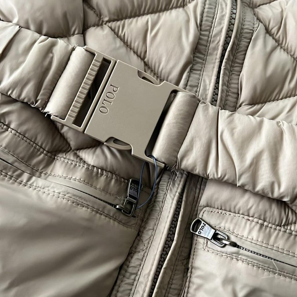Polo Ralph Lauren Water-Repellent Belted Quilted Jacket Size 6X New w/Tag