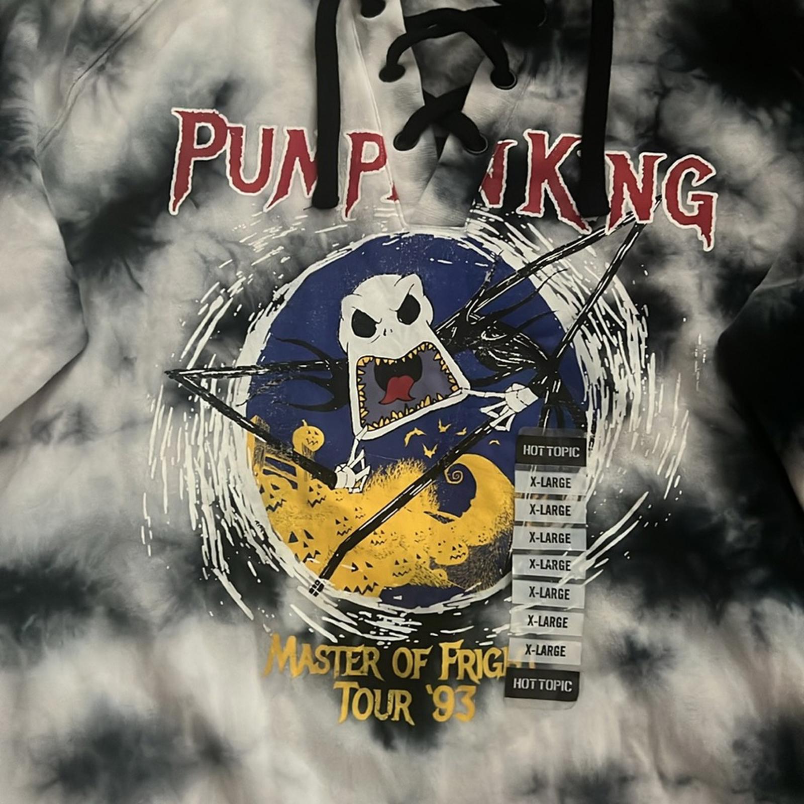 Disney The Nightmare Before Christmas Jack Tour Lace-Up Girls Hoodie XL NWT